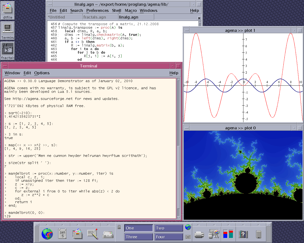 A procedural programming language.